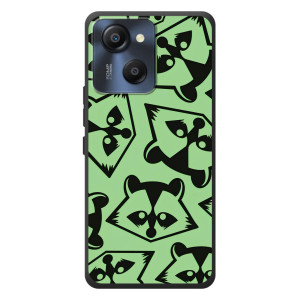 Силиконовый Чехол с Енотами на Blackview Oscal Modern 8 – Мордочки Енота