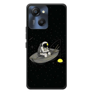 Силиконовый Чехол с принтом "Космонавты" на Blackview Oscal Modern 8 – Космонавт на рыбалке