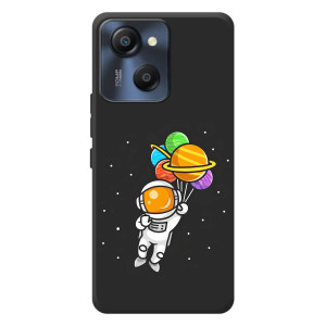 Силиконовый Чехол с принтом "Космонавты" на Blackview Oscal Modern 8 – Космонавт с шариками