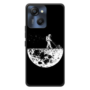 Силиконовый Чехол с принтом "Космонавты" на Blackview Oscal Modern 8 – Космонавт