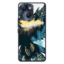 Силиконовый чехол с птичкой на Blackview Oscal Modern 8 – Яркий Орел