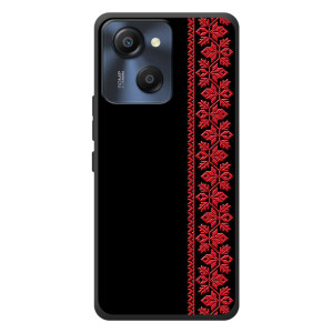 Силиконовый Чехол на Blackview Oscal Modern 8 – Красная Вышиванка