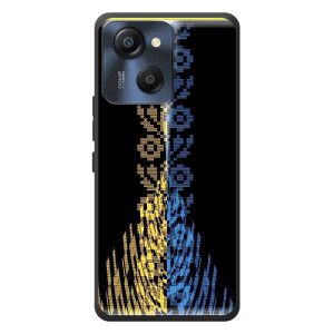 Силиконовый Чехол на Blackview Oscal Modern 8 – Патриотическая вышиванка