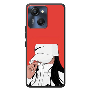 Силиконовый Чехол на Blackview Oscal Modern 8 с картинкой Стильных Девушек – Девушка Nike