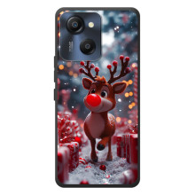 Яскравий чохол для Blackview Oscal Modern 8 з Зимові Оленята – Олень серед подарунків