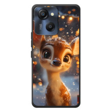 Яскравий чохол для Blackview Oscal Modern 8 з Зимові Оленята – Оленятко серед герлянд