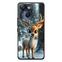 Яскравий чохол для Blackview Oscal Modern 8 з Зимові Оленята – Оленятко в лісі