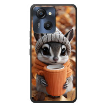 Печатный чехол «Зверята с кофе» для Blackview Oscal Modern 8 (Грызунчик с кофе)
