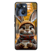 Печатный чехол «Зверята с кофе» для Blackview Oscal Modern 8 (Зайчик с кофе)
