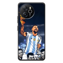 Чехлы для Blackview Oscal Tiger 12 (Leo чемпион) (AlphaPrint) (Месси с кубком)