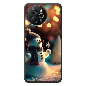 Чехлы на Новый Год Blackview Oscal Tiger 12 – Снеговик праздничный