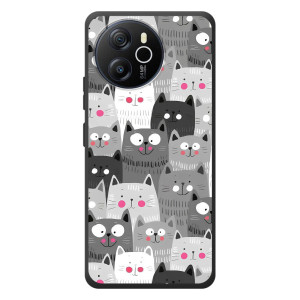 Чехлы с Котиками для Blackview Oscal Tiger 12 (VPrint)