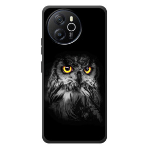Чехлы с принтом СОВЫ для Blackview Oscal Tiger 12 – Сова на чёрном