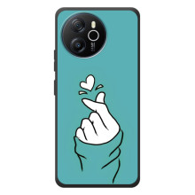 Чохол (Знак сердечка) для Blackview Oscal Tiger 12 – Сердечко на бірюзовому