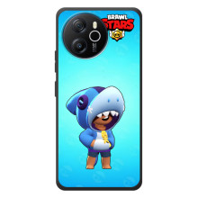 Чехол для Blackview Oscal Tiger 12 Бравл Старс (VPrint) (Леон акула)