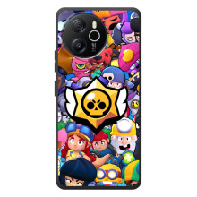 Чехол для Blackview Oscal Tiger 12 Бравл Старс (VPrint) (Лого Brawl Stars)