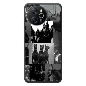 Чехол ДОБЕРМАН для Blackview Oscal Tiger 12 – Коллаж Доберман