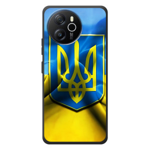 Чехол с картинкой (Патриотический ГЕРБ) на Blackview Oscal Tiger 12 (Герб и Флаг Украины)