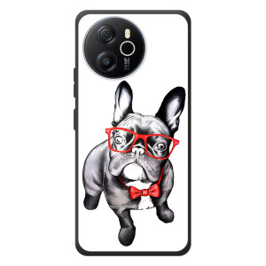 Бампер для Blackview Oscal Tiger 12 с картинкой "Песики" (В очках)