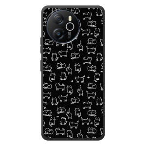 Чехол с принтом для Blackview Oscal Tiger 12 (AlphaPrint) Модные коты