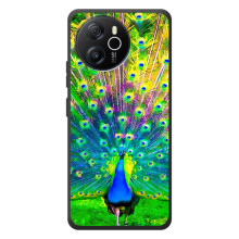 Чехол с птицами на Blackview Oscal Tiger 12 (VPrint) (Яркий Павлин)