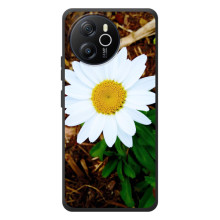 Чохол з ромашками на Blackview Oscal Tiger 12 (Біла ромашка)
