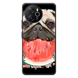 Чехол (ТПУ) Милые собачки для Blackview Oscal Tiger 12 – Смешной Мопс