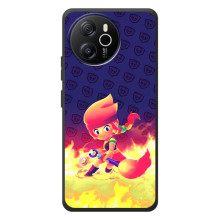 Чохол (ТПУ) з Героями Бравл Старс на Blackview Oscal Tiger 12 (Пенні у вогні)