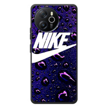 Чехол с логотипом Найк на Blackview Oscal Tiger 12 – Найк на фиолетовом