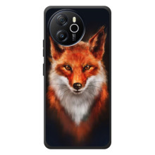 Чехол с принтом лисички на Блэквью Оскал Тайгер 12 – Лиса на черном