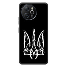 Чехол с украинским гербом на Blackview Oscal Tiger 12 (Герб на черном)