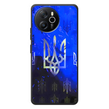 Чехол с украинским гербом на Blackview Oscal Tiger 12 (Гербы на синем)