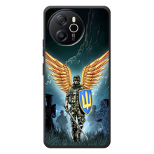 Чехол с украинским воином на Blackview Oscal Tiger 12 (Крылатый воин)