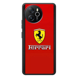 Силиконовый бампер с картинкой машины на Blackview Oscal Tiger 12 – Ferrari Logo