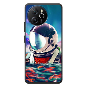 Силиконовый Чехол с принтом "Космонавты" на Blackview Oscal Tiger 12 – Космонавт в воде