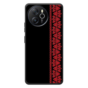 Силиконовый Чехол на Blackview Oscal Tiger 12 – Красная Вышиванка