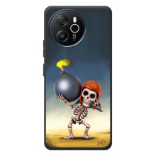 Чохол з героями Клеш Рояль для Blackview Oscal Tiger 12 (Скелет із бомбою)