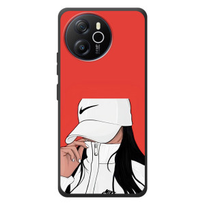 Силіконовый Чохол на Blackview Oscal Tiger 12 з картинкой Модных девушек (Дівчина Nike)
