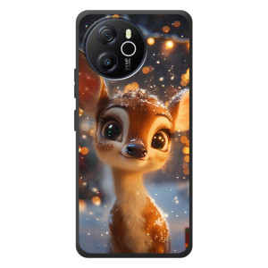 Яркий чехол для Blackview Oscal Tiger 12 с Зимними Оленятами