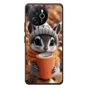 Печатный чехол «Зверята с кофе» для Blackview Oscal Tiger 12 – Грызунчик с кофе