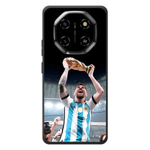 Чехлы Лео Месси Аргентина для Blackview Shark 6 (Счастливый Месси)