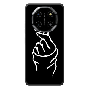 Чехлы (Знак сердечка) на Blackview Shark 6 (Сердце на черном)