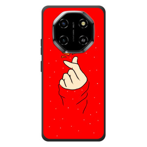 Чехлы (Знак сердечка) на Blackview Shark 6 (Сердце на красном)