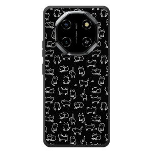 Чехол на тематику: Коты для Blackview Shark 6 (Котики на черном)