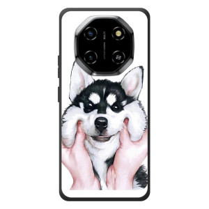 Бампер для Blackview Shark 6 с картинкой "Песики" (Собака Хаски)
