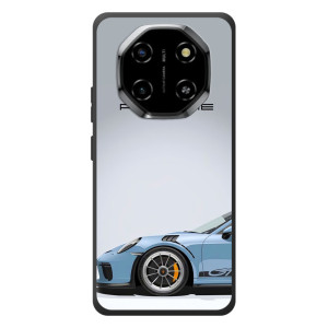 Чехол с авто Порше для Blackview Shark 6 – Голубой Порше