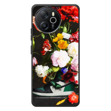 Бренднові Чохли для Blackview Shark 8 - (PREMIUMPrint) (Nike цветы)