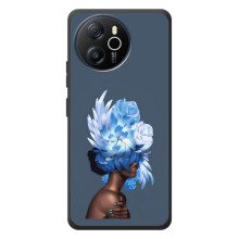 Чехлы (ART) Цветы на Blackview Shark 8 (VPrint) (Квіти на голові)