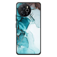 Чехол для Блэквью Шарк 8 - с принтом (Дизайнерские) (AlphaPrint) (Бирюзовый мрамор)