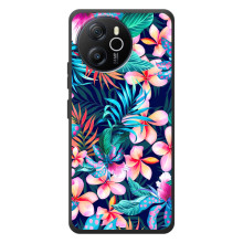 Чехол для Блэквью Шарк 8 - с принтом (Дизайнерские) (AlphaPrint) (Красочные цветы)